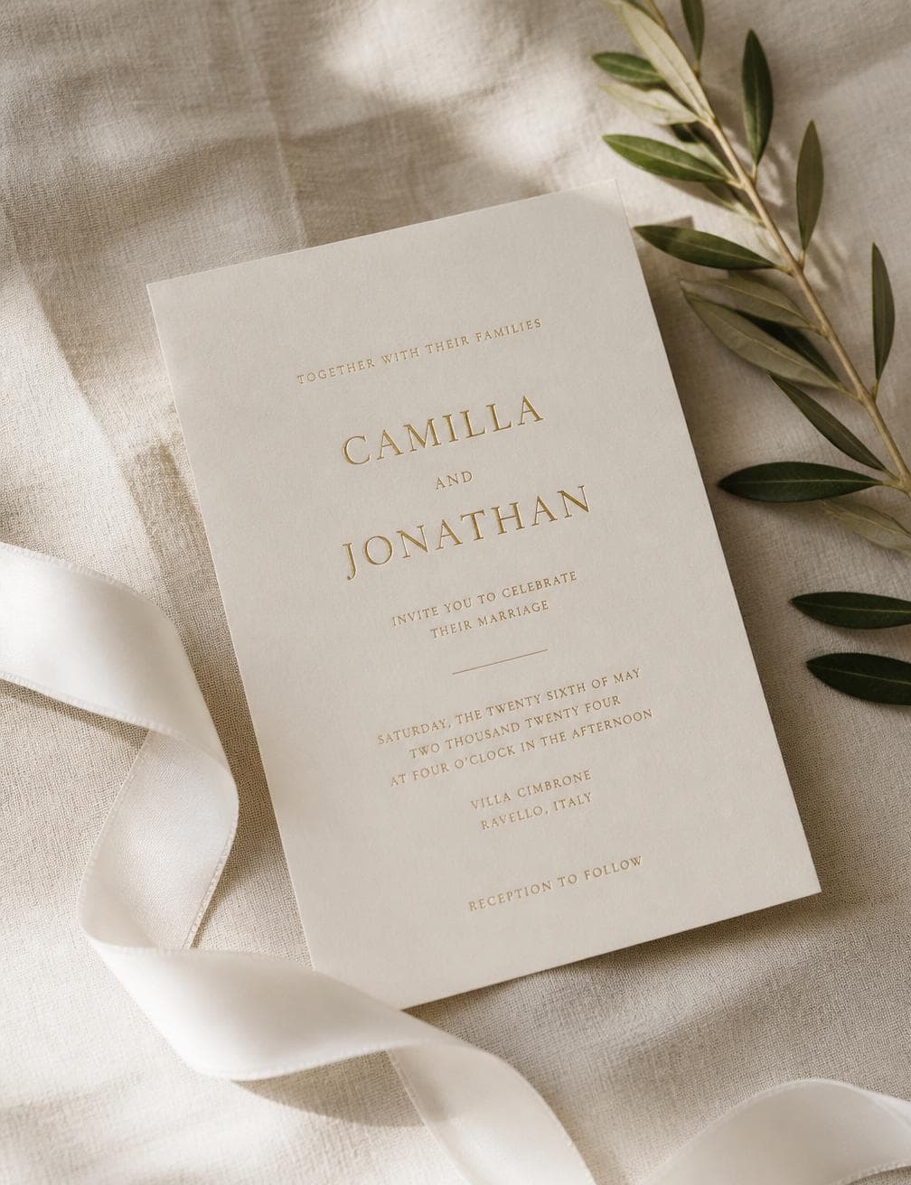 Timeless wedding template preview